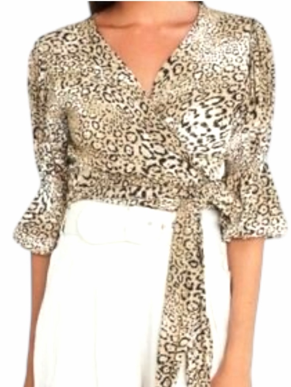 NEW FAITHFULL THE BRAND Bisset Wrap Top Size 6